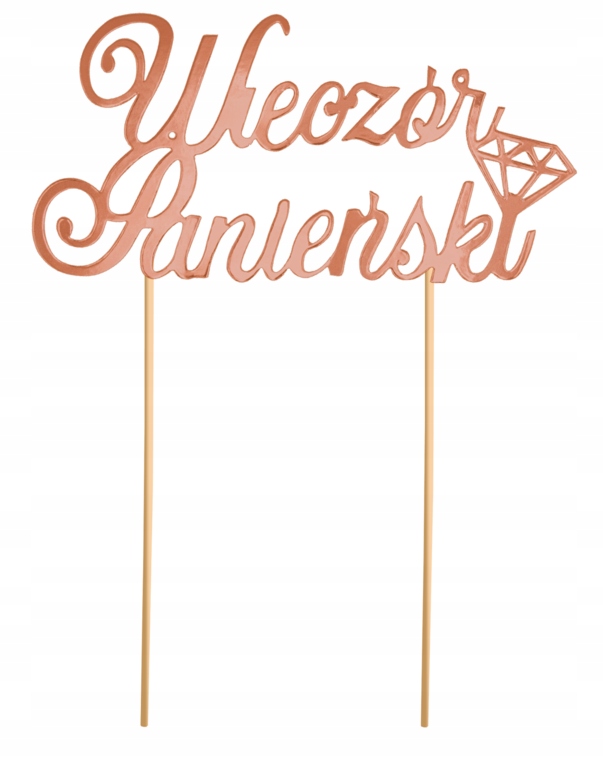 

Topper na Wieczór Panieński Rose Gold Różowe Złoto
