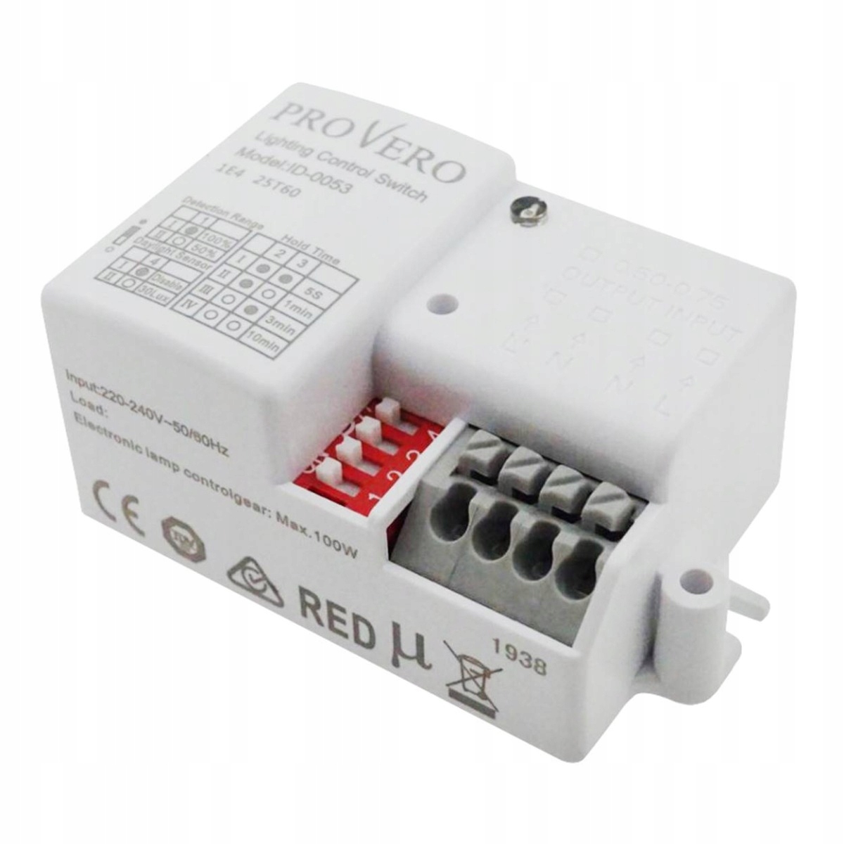 

Mikrofalowy Sensor Czujnik Ruchu ID-0053 230V