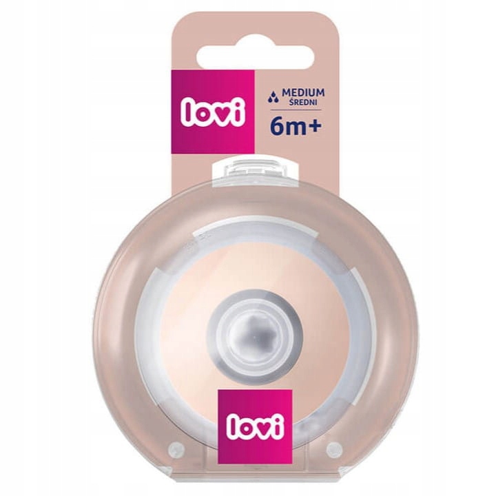 LOVI Smoczek do butelki Mammafeel 6m+ ŚREDNI
