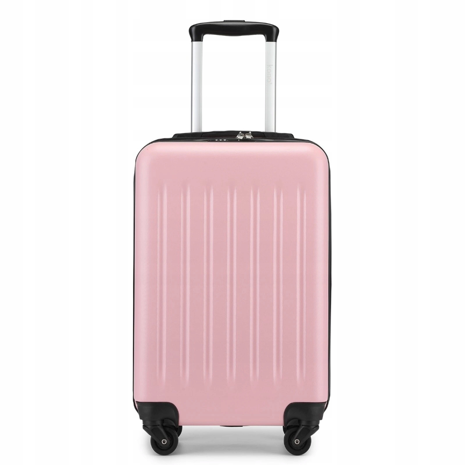 Lehký kabinový Abs+pc kufr Kono růžový 33 L