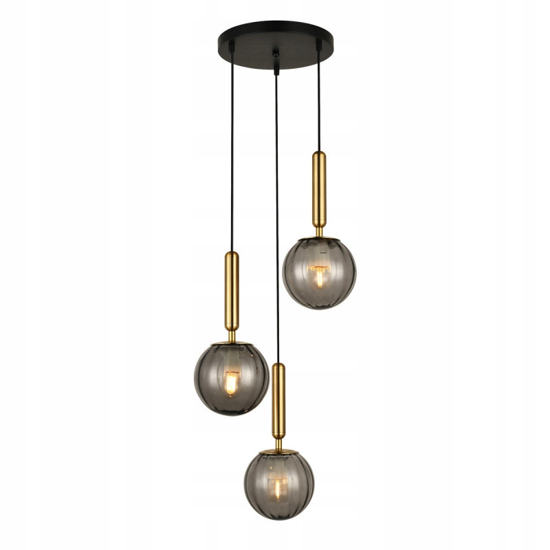 Závěsná lampa Italux PND-2324-3A Bro+sg Ravena