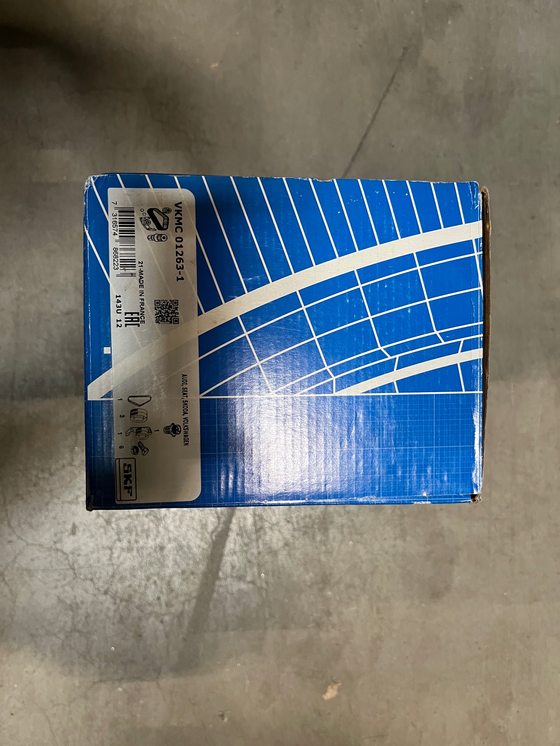 SKF VKMC 01263-1 pompa wodna + zestaw paska rozrządu