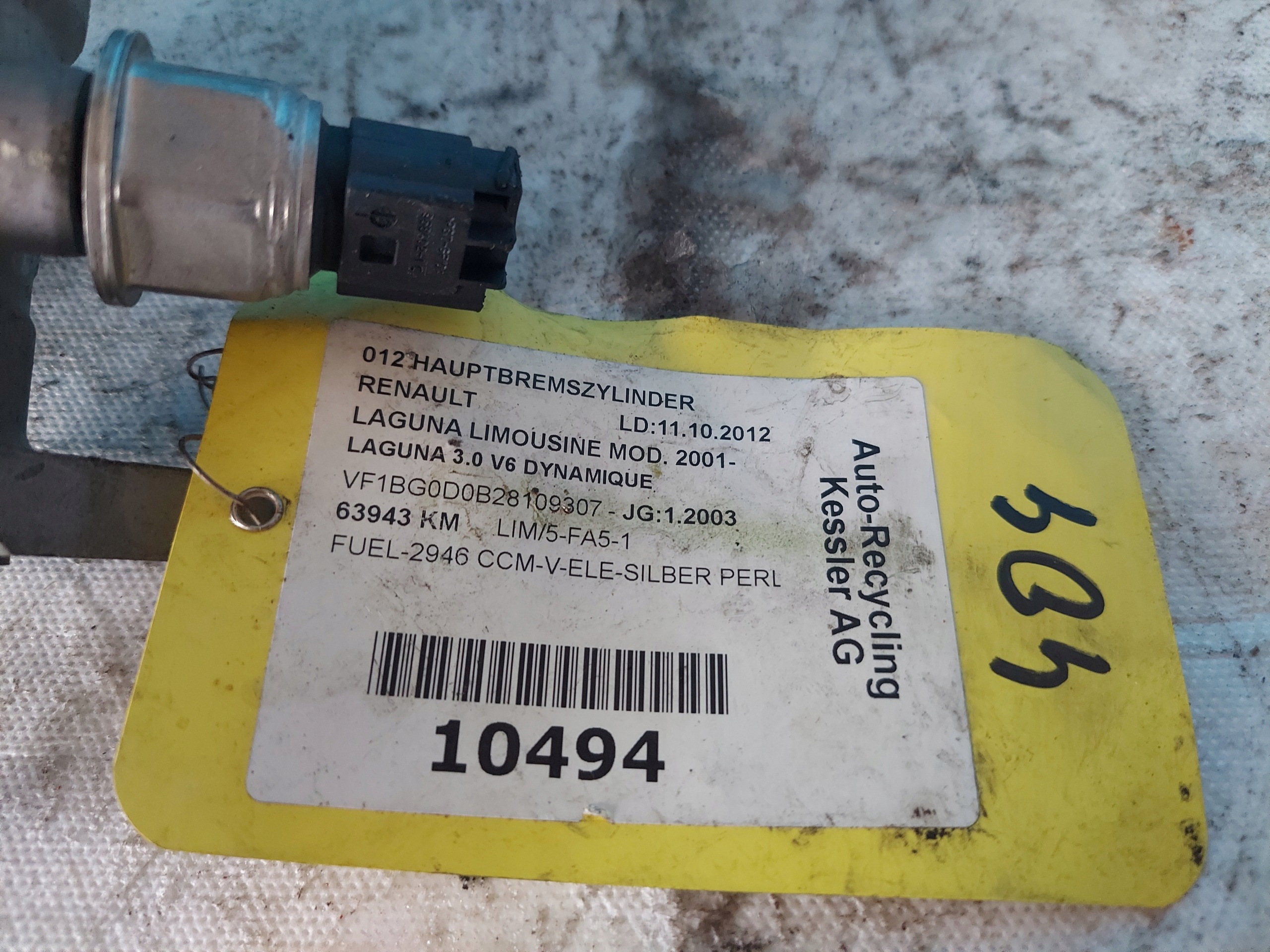 brake booster LAGUNA II 3.0 V6 ATE 23