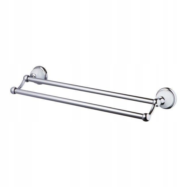 Bisk Grenada Wieszak 460 podwójny chrom/biały