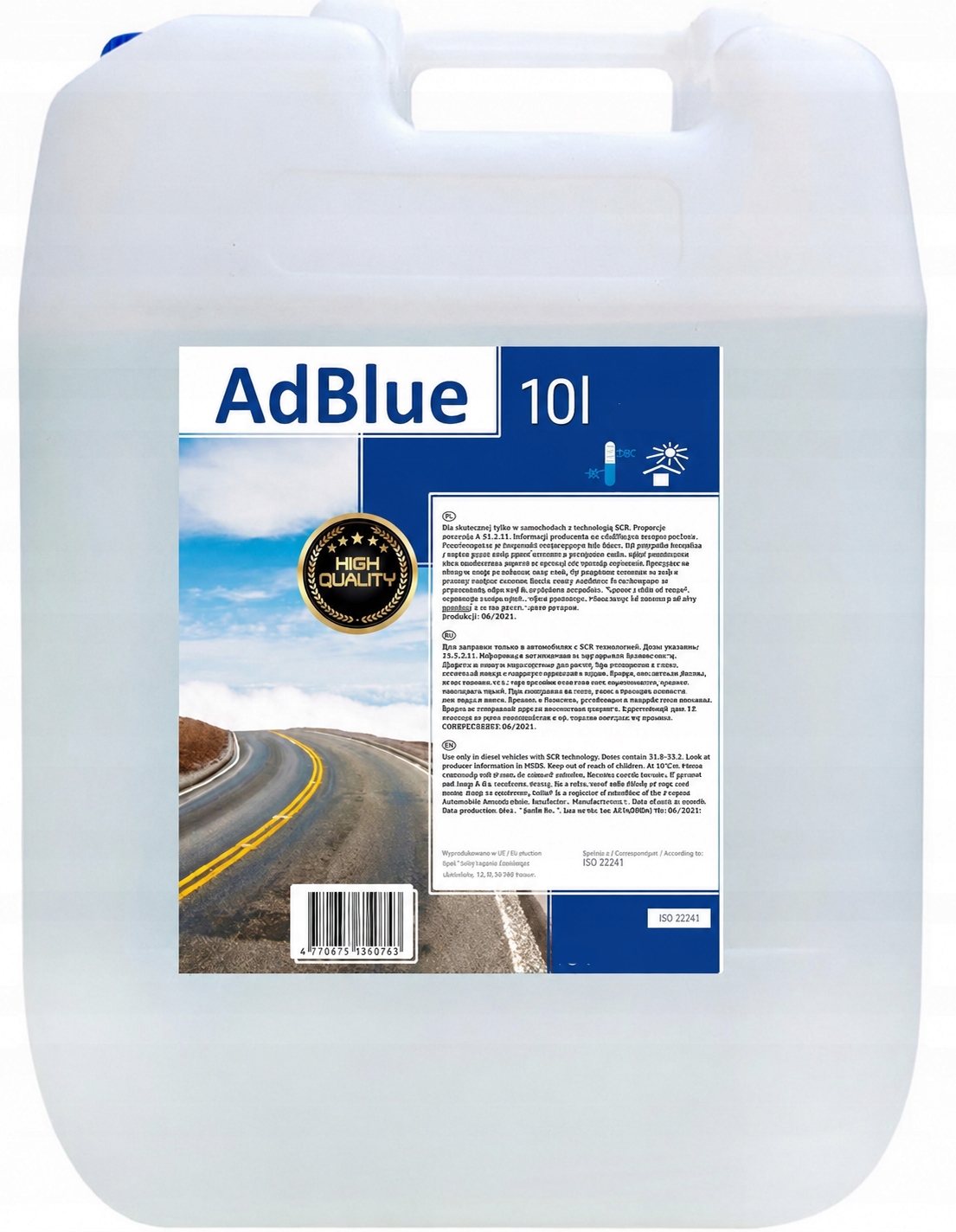 Adblue Noxy Katalytická prísada do dieselového naftového motora s lievikom 10L