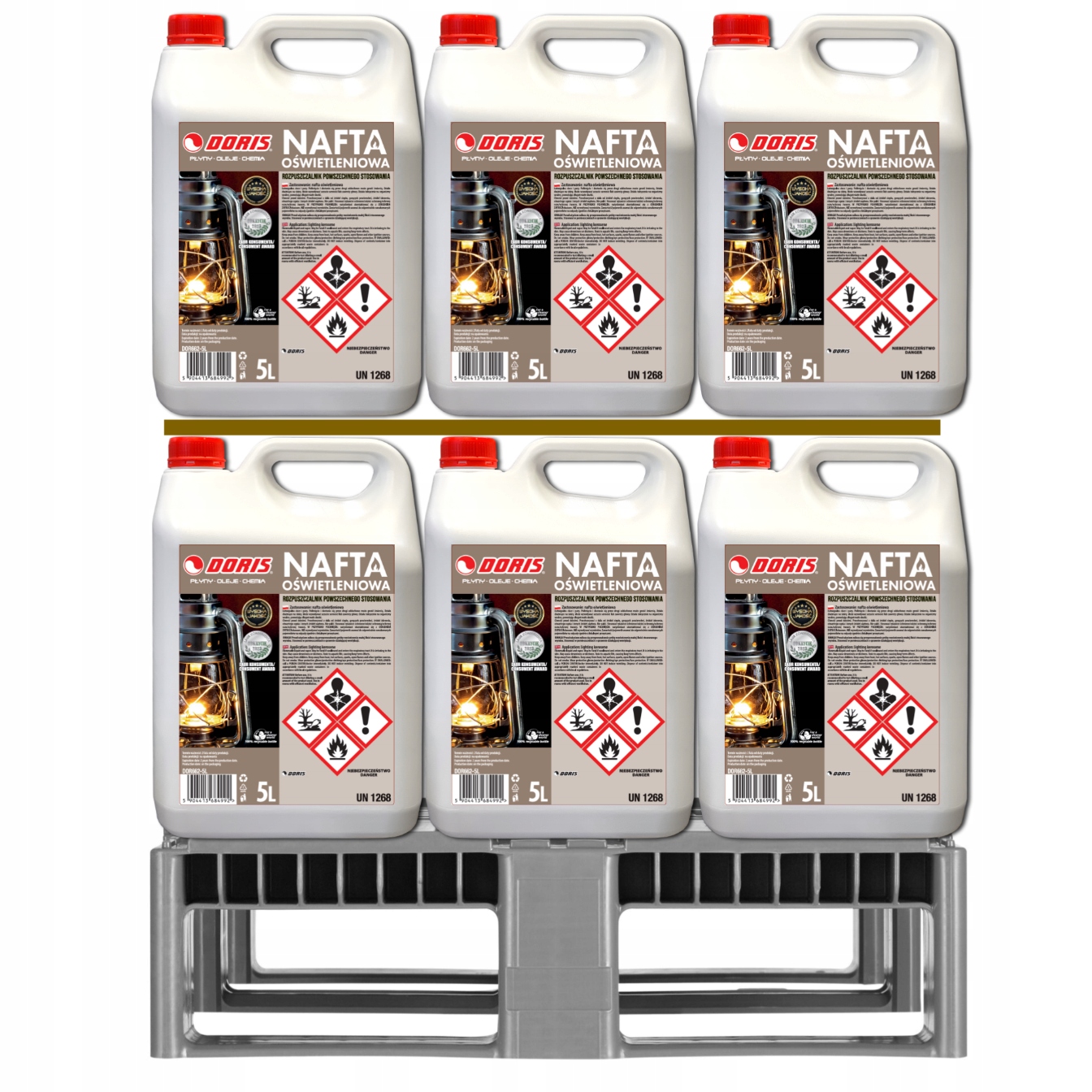 Doris Technická osvětlovací nafta 200L Sada 40ks x 5L