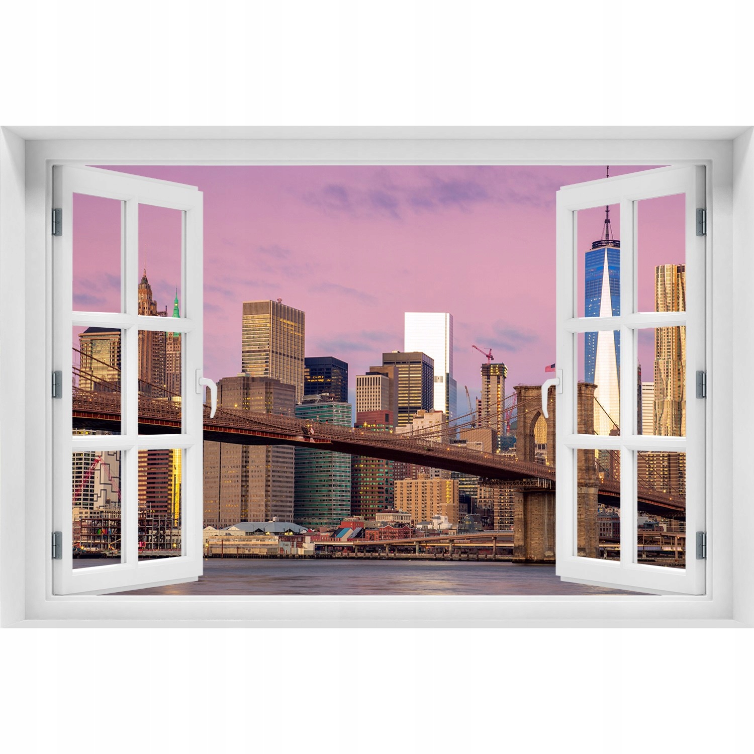 

Naklejka na ścianę 3D Okno Manhattan Nowy Jork