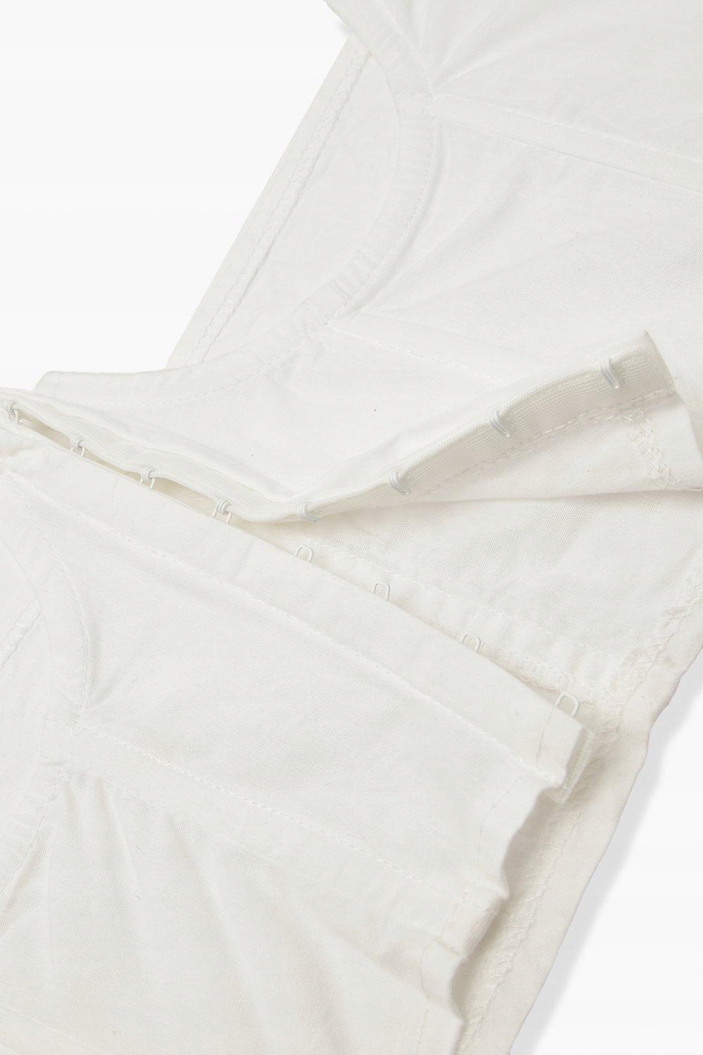 X1E312 BOOHOO BIAŁY TOP Z FISZBINAMI GORSET XS/S Rozmiar XS/S (34/36)