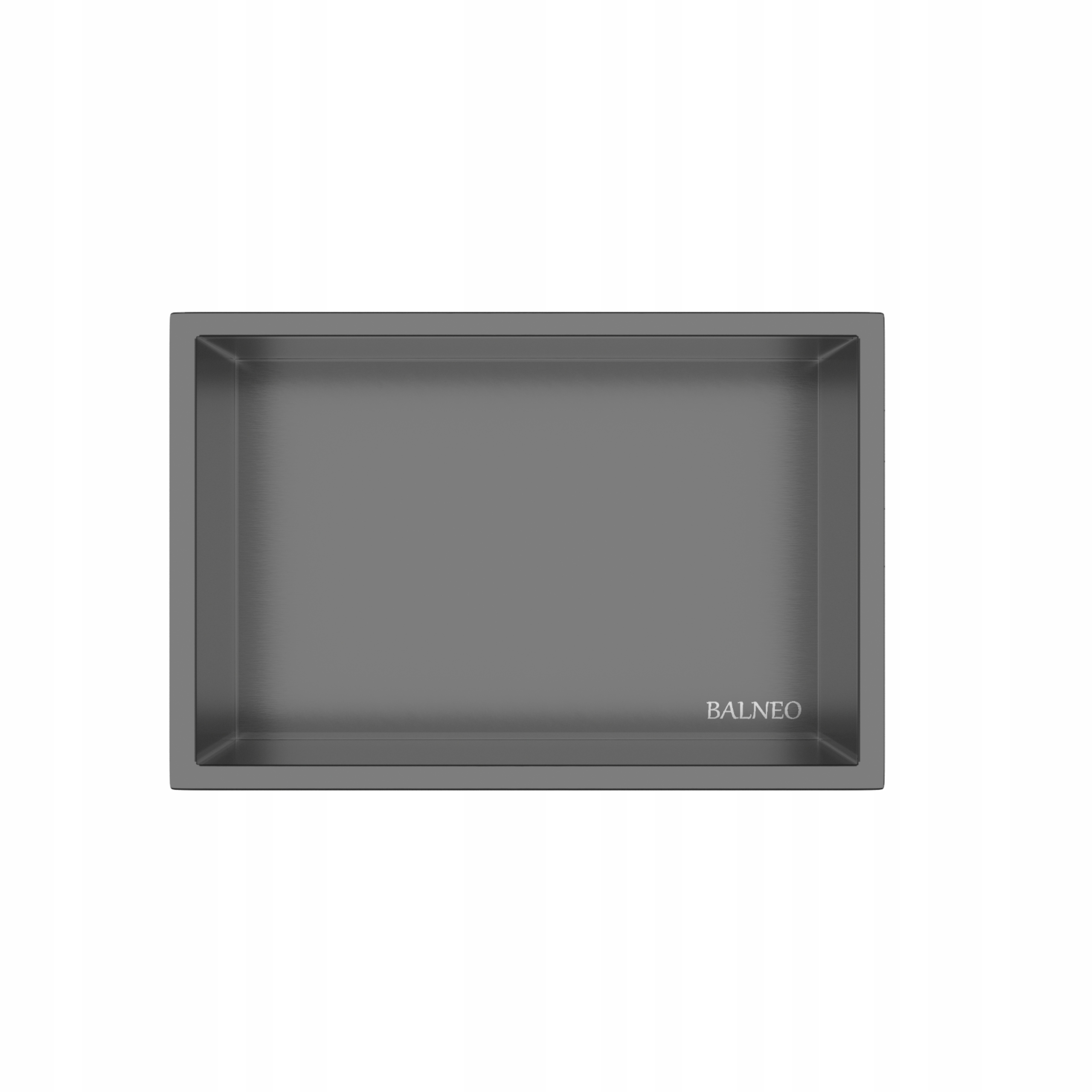 Wall-box One Gun Metal Výklenková polica z nehrdzavejúcej ocele 30x20x10 cm