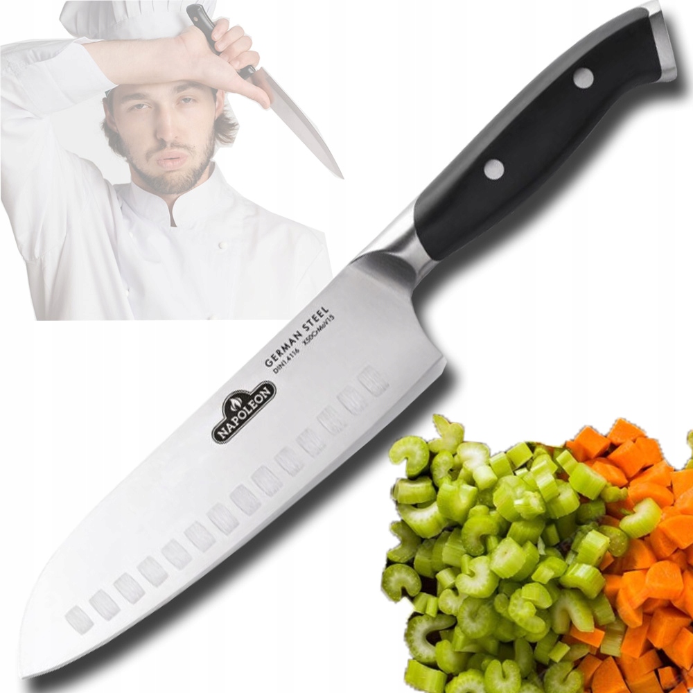 Nôž Santoku Napoleon Na Krájanie, Sekanie, Ostrý Ako Britva