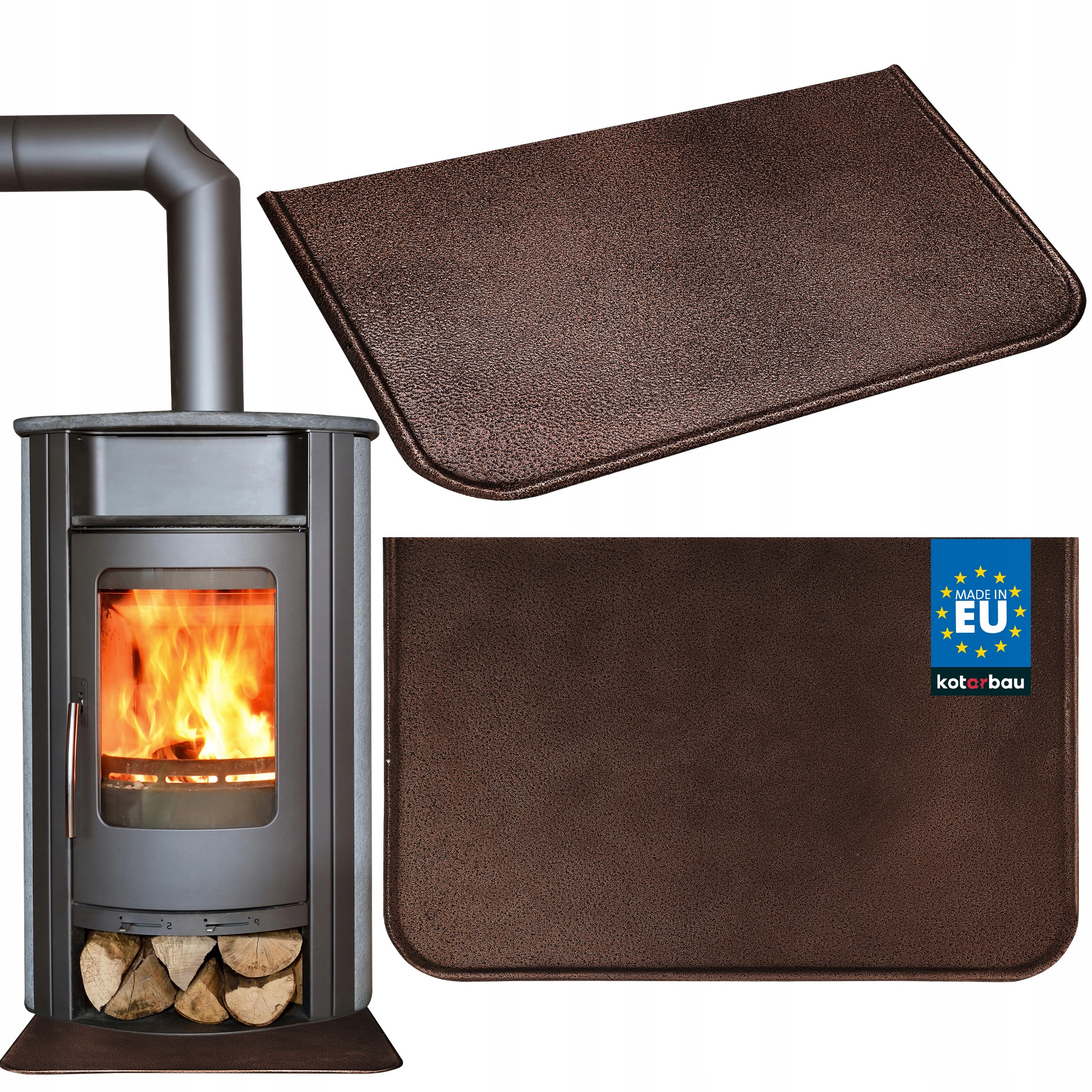 BLACHA POD PIEC KOMINEK PRZYPIECOWA 40x60 MIEDŹ