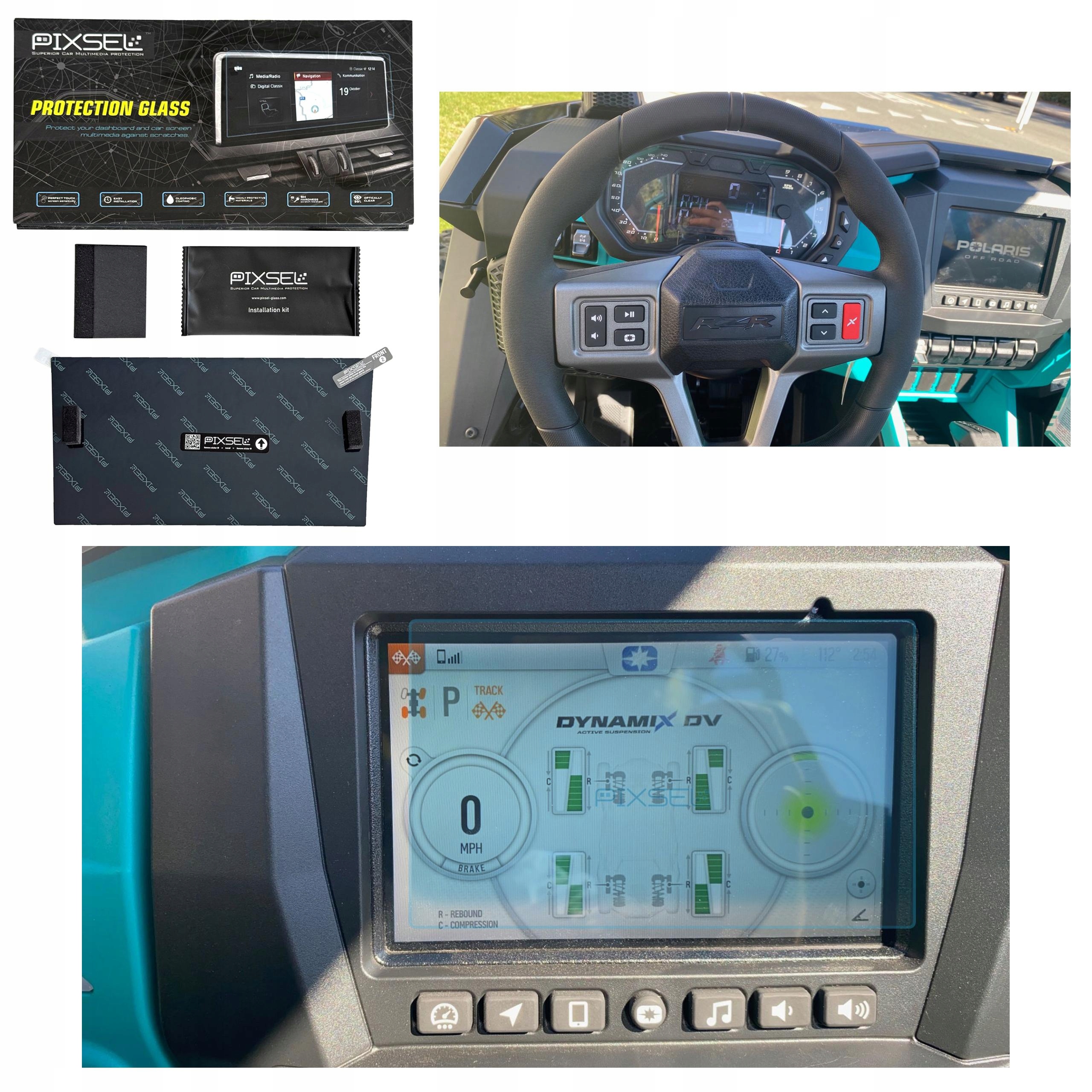 Antyodciskowe Matowe Szkło Ochronne Polaris Rzr Pro R ULTIMATE-7.2“