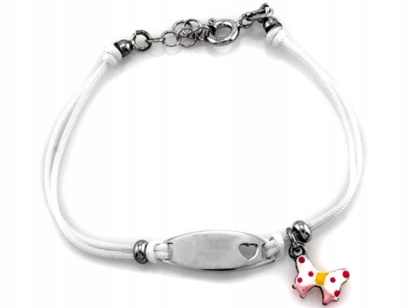 Stříbrný náramek 925 s motýlem a přívěsky pro ni je módní