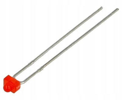 DIODY LED 2mm CZERWONE 10-SZTUK 600mcd