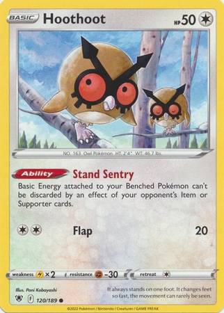 Hoothoot 120/189 Common Pokemon