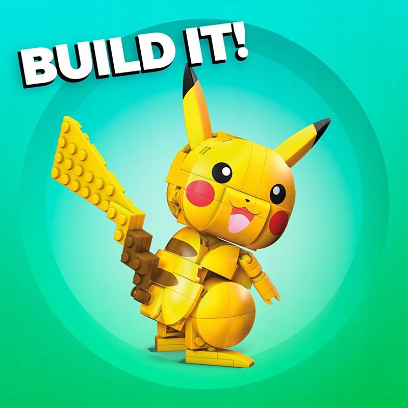 Figurka Pokemon Pikachu Klocki 211el Mega Construx Płeć chłopcy dziewczynki