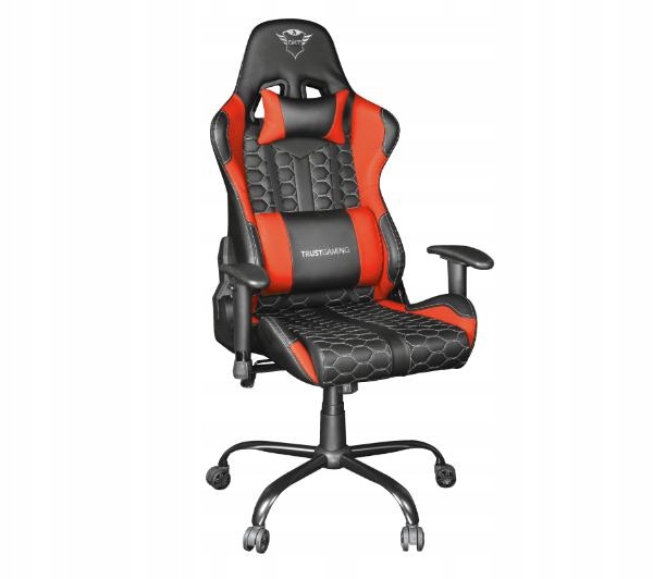 Fotel gamingowy Trust Gxt 708R Resto ekoskóra czarno-czerwony