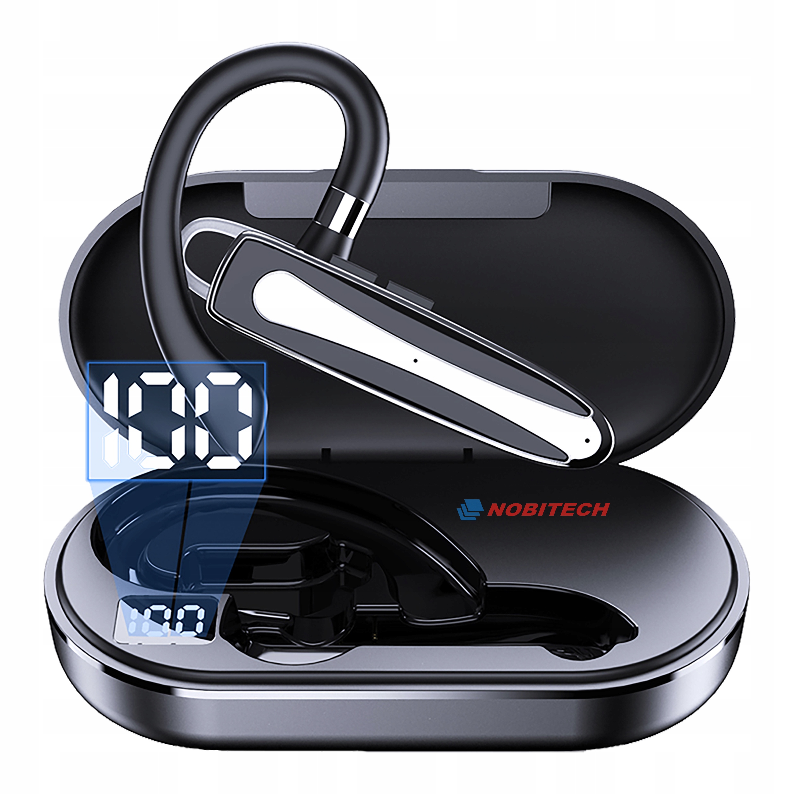 SŁUCHAWKA BEZPRZEWODOWA BLUETOOTH ZESTAW ETUI Stan opakowania oryginalne