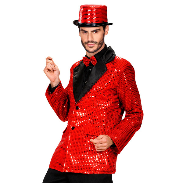 Sako Červený Pánský Silvetr Karneval XL