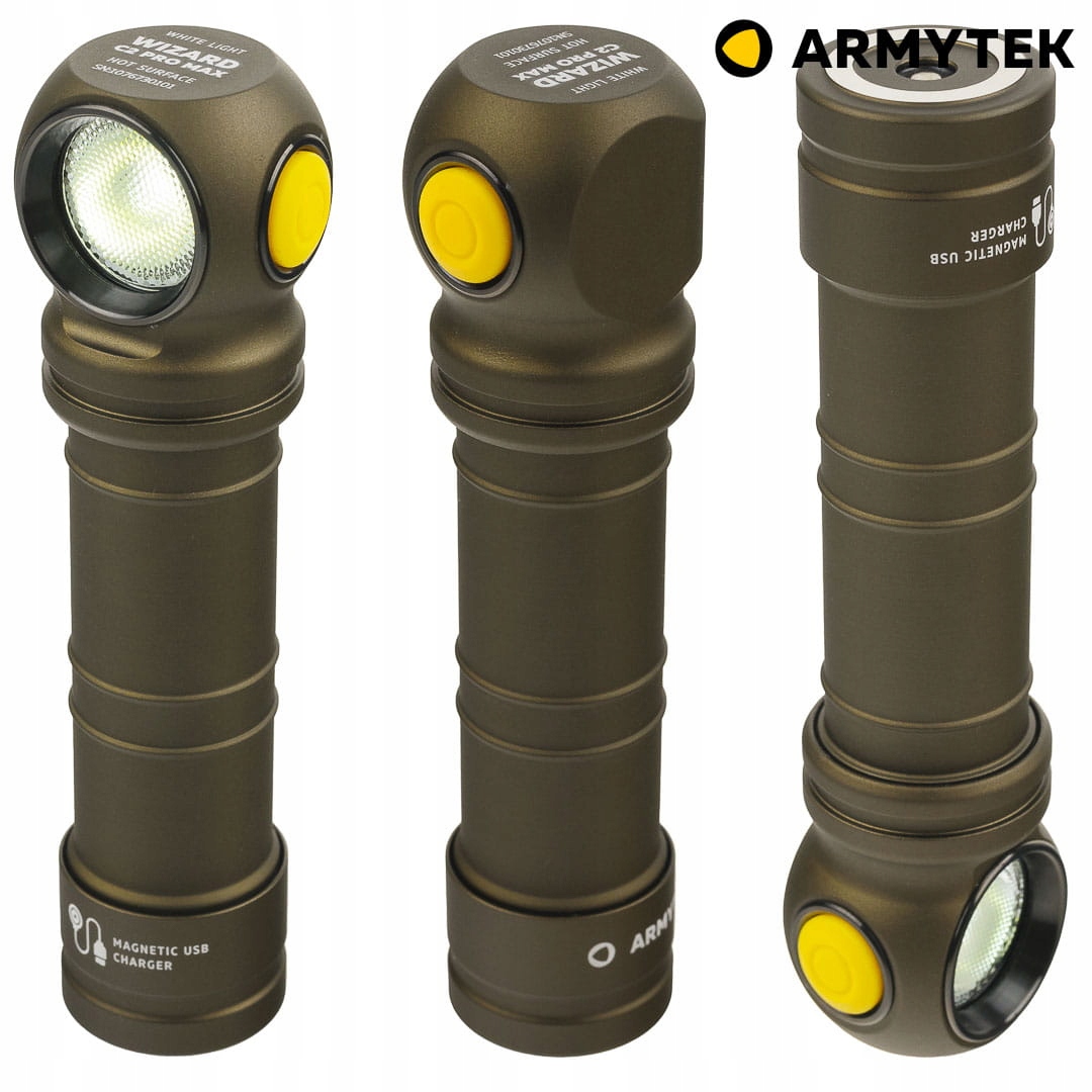 Latarka ARMYTEK WIZARD C2 PRO MAX 4000lm OLIVE Zasilanie akumulatorowe