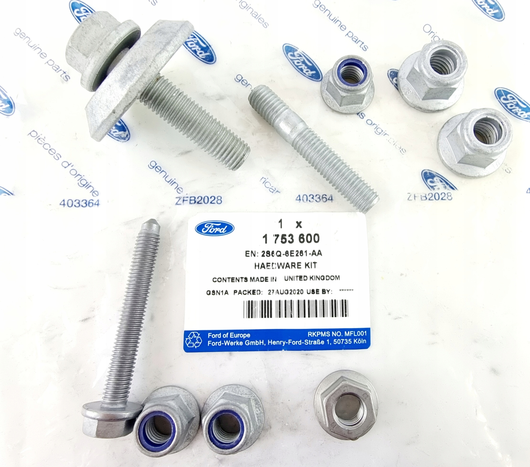 1753600 - КОМПЛЕКТ ДЛЯ РЕМОНТУ ВОДЯНОГО НАСОСА РЕМЕНЯ ГРМ TDCI