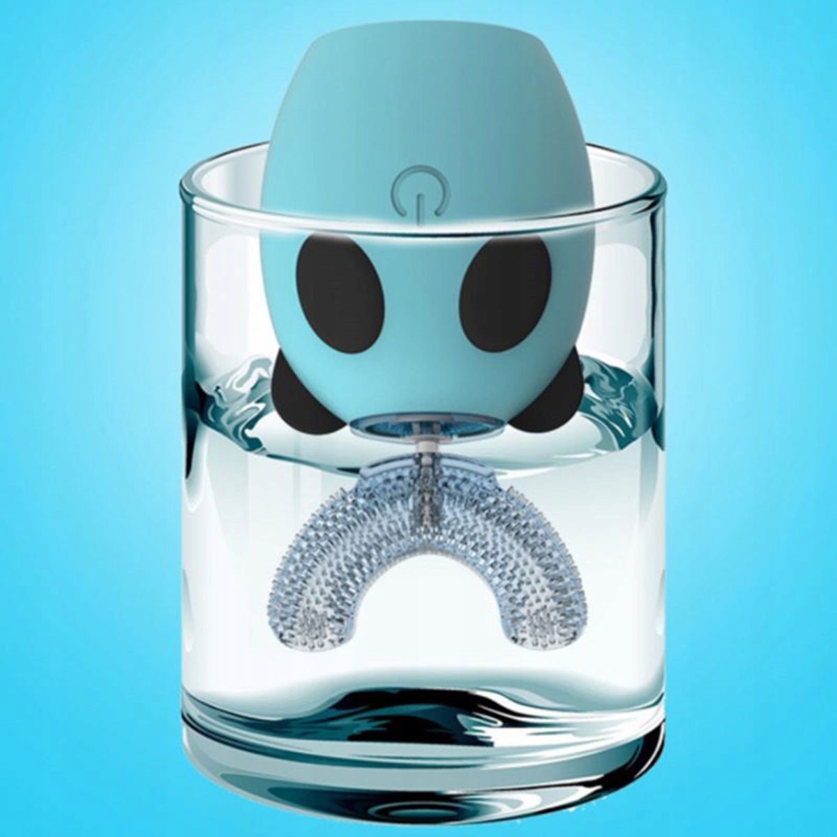 SZCZOTECZKA SONICZNA DLA DZIECI 360 ELEKTRYCZNA U-SHAPE NIEBIESKA AG729 Linia AG727