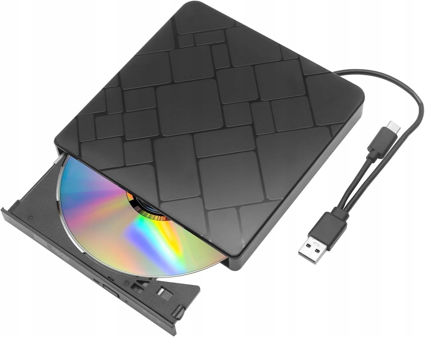Zewnętrzny Napęd Blu-ray Nagrywarka DVD CD Usb 3.0 Typ-C do Laptopa Windows