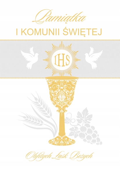 

Pamiątka Pierwszej Komunii Św Karnet B6Z Wzór 1