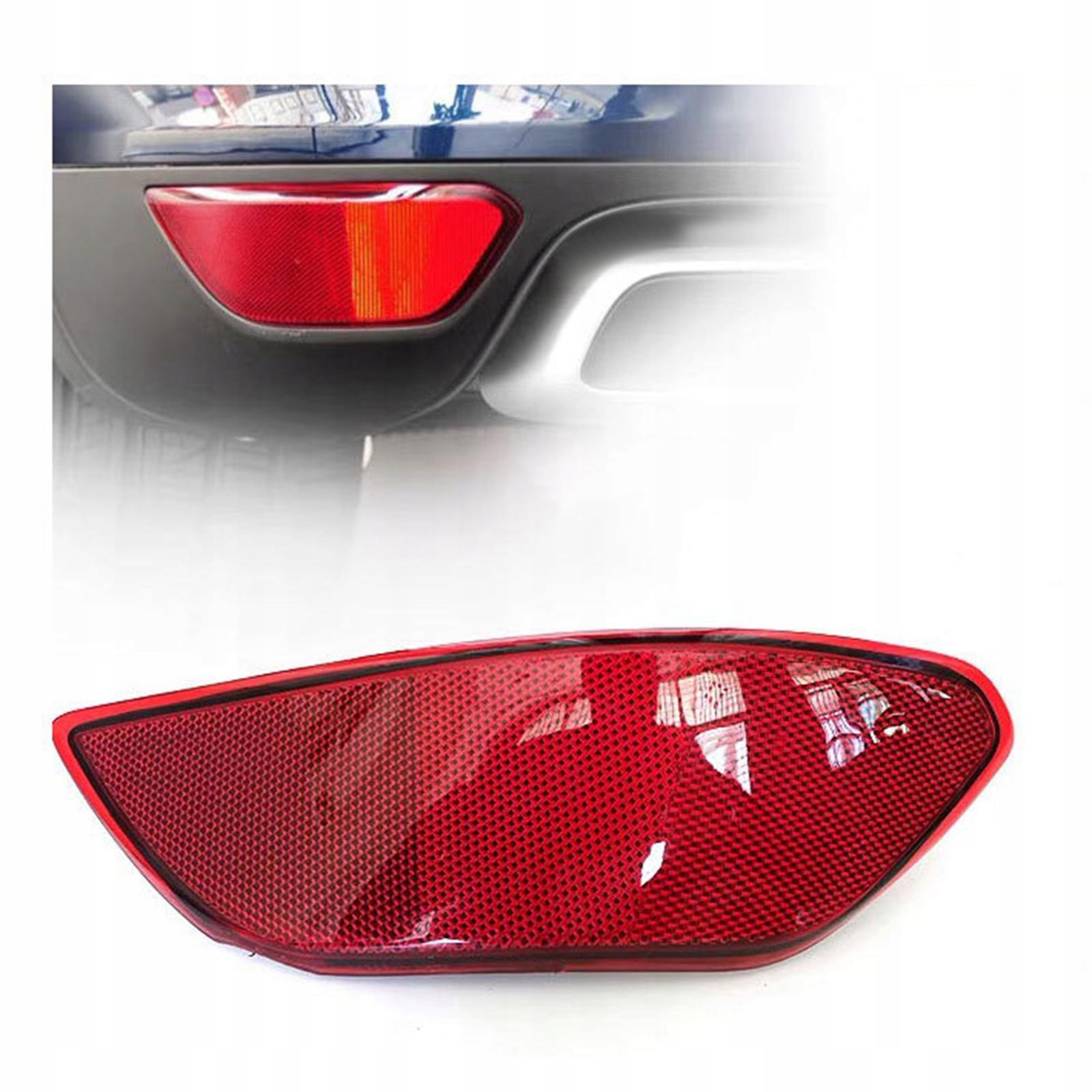 Red left rear bumper reflector Producent części Inny