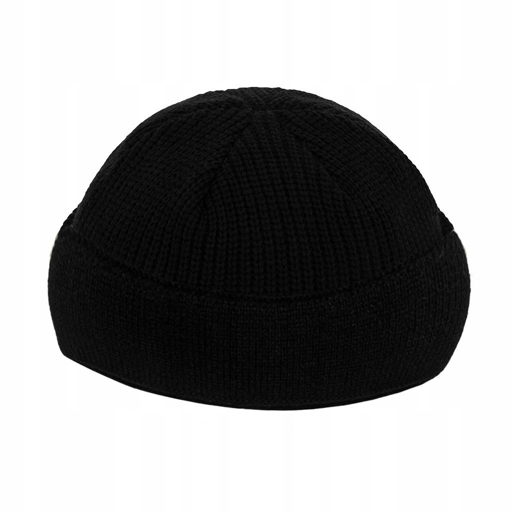 

Czapka czarna włóczkowa Dokerka leonka beanie