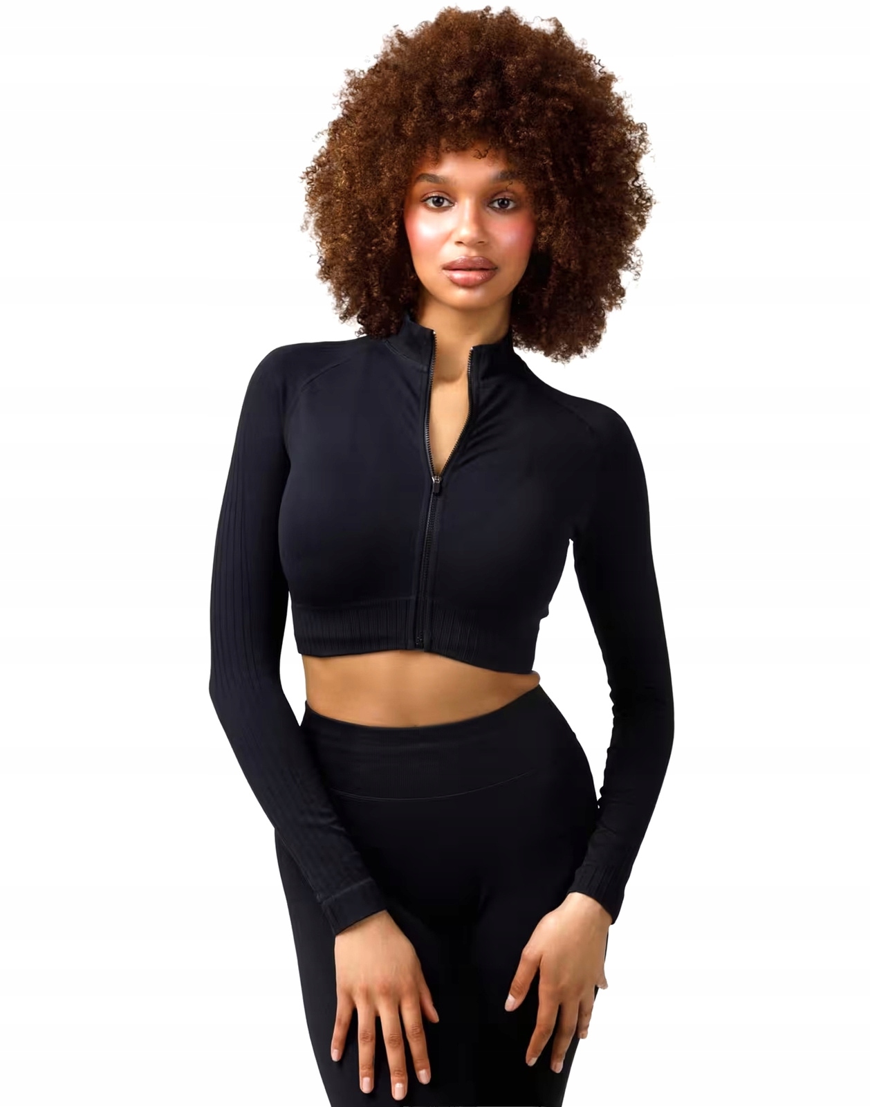 Sportovní top Carpatree Élite longsleeve bezešvý na zip vel. S