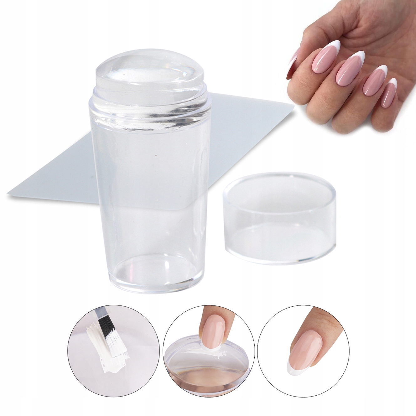 STEMPEL ŻELOWY MALOWANIE FRENCHA WZORKÓW ZDOBIEŃ