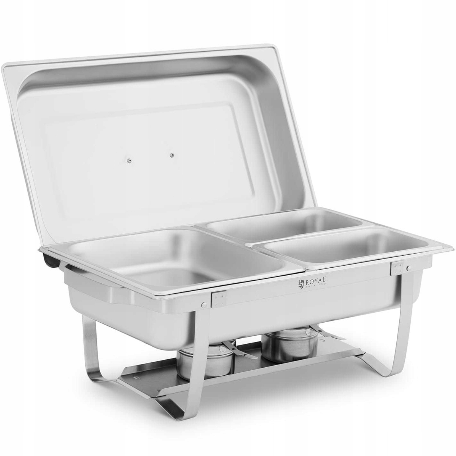 Podgrzewacz bemar bufetowy do potraw na pastę podgrzewacza 1/2 GN + 2x 1/4 Marka Royal Catering