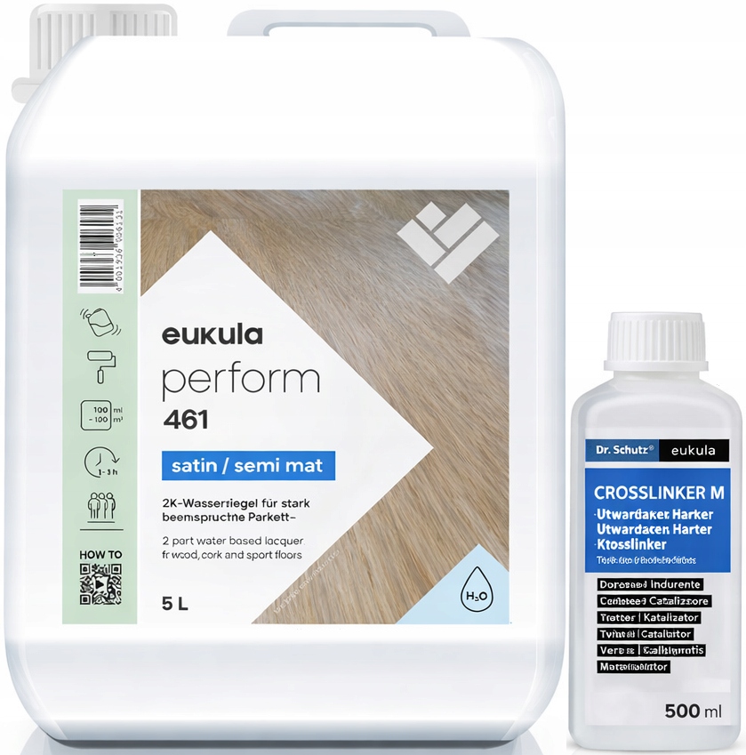 Eukula Perform 461 Satin 5,5L lak na dřevo a parkety 2K