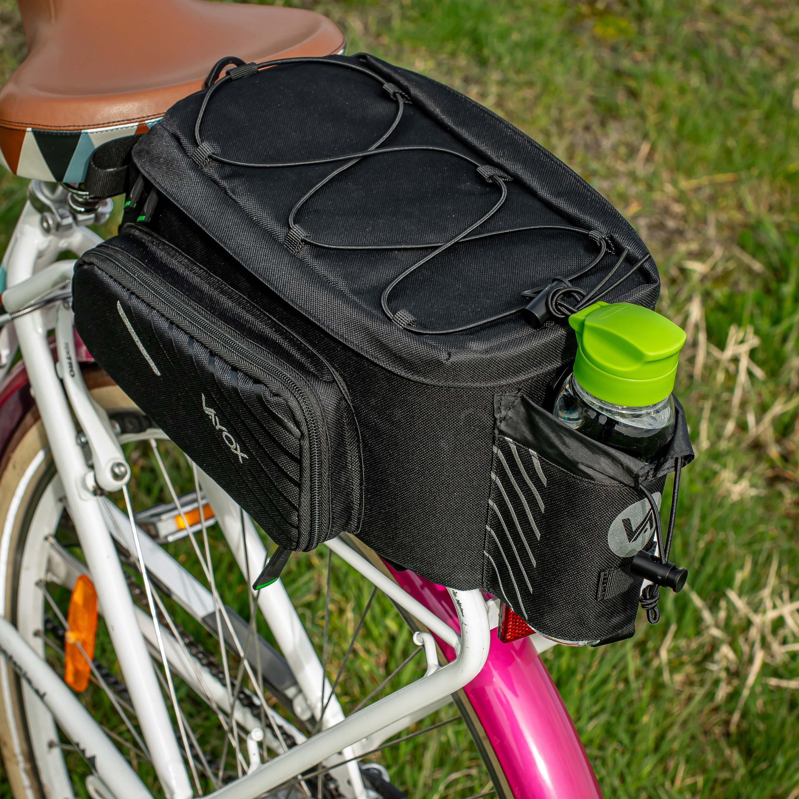 SAKWA ROWEROWA TORBA NA BAGAŻNIK POJEMNA + POKROWIEC WODOODPORNA VAYOX Rodzaj tylna