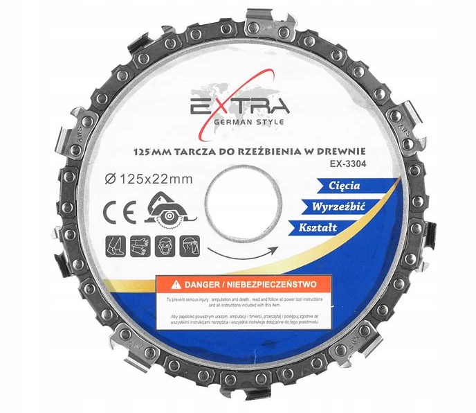 

Tarcza Łańcuchowa Do Rzeźbienia W Drewnie 125 MM
