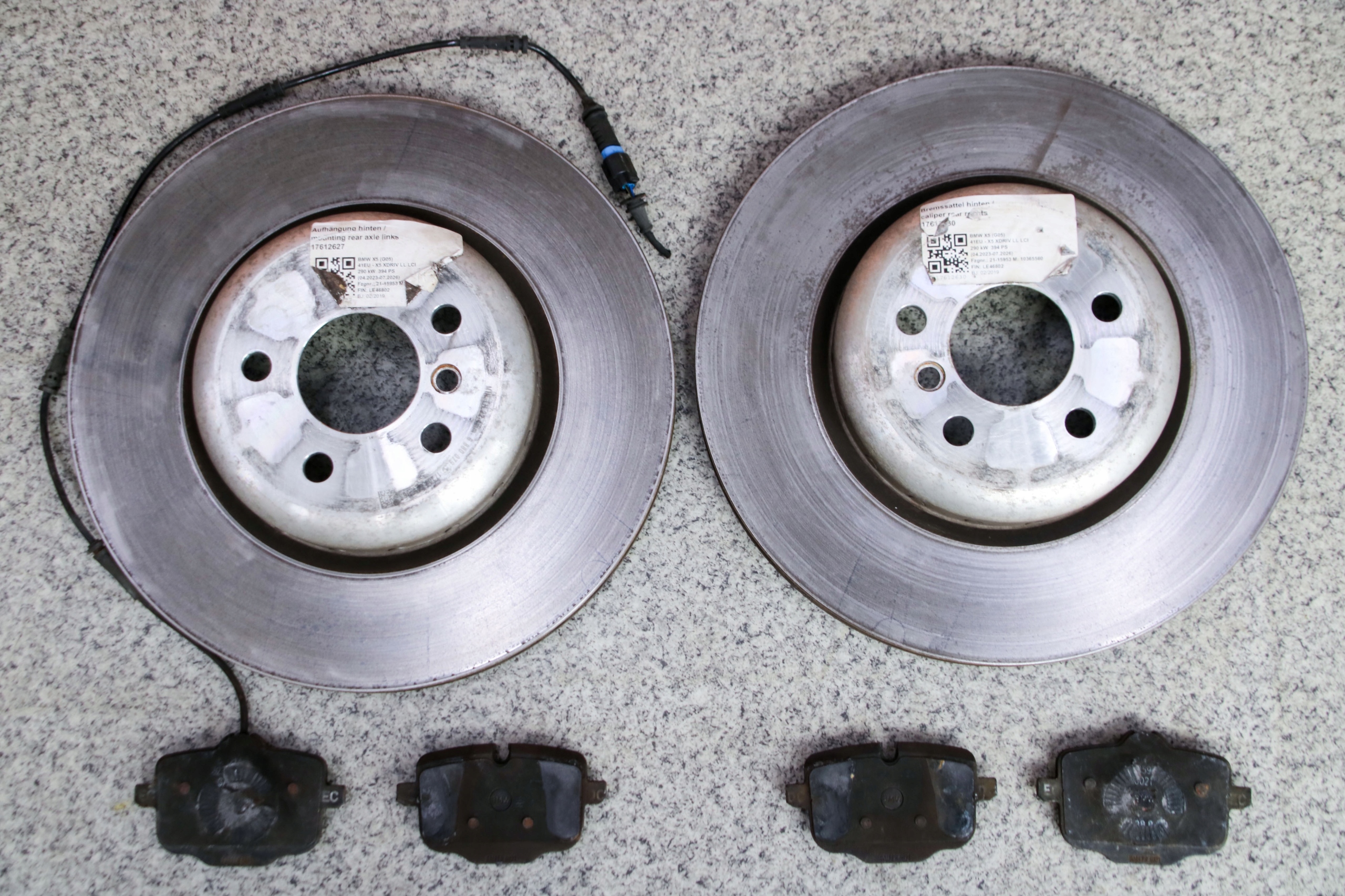 BMW X7 G07 discs plates rear part 345x24
