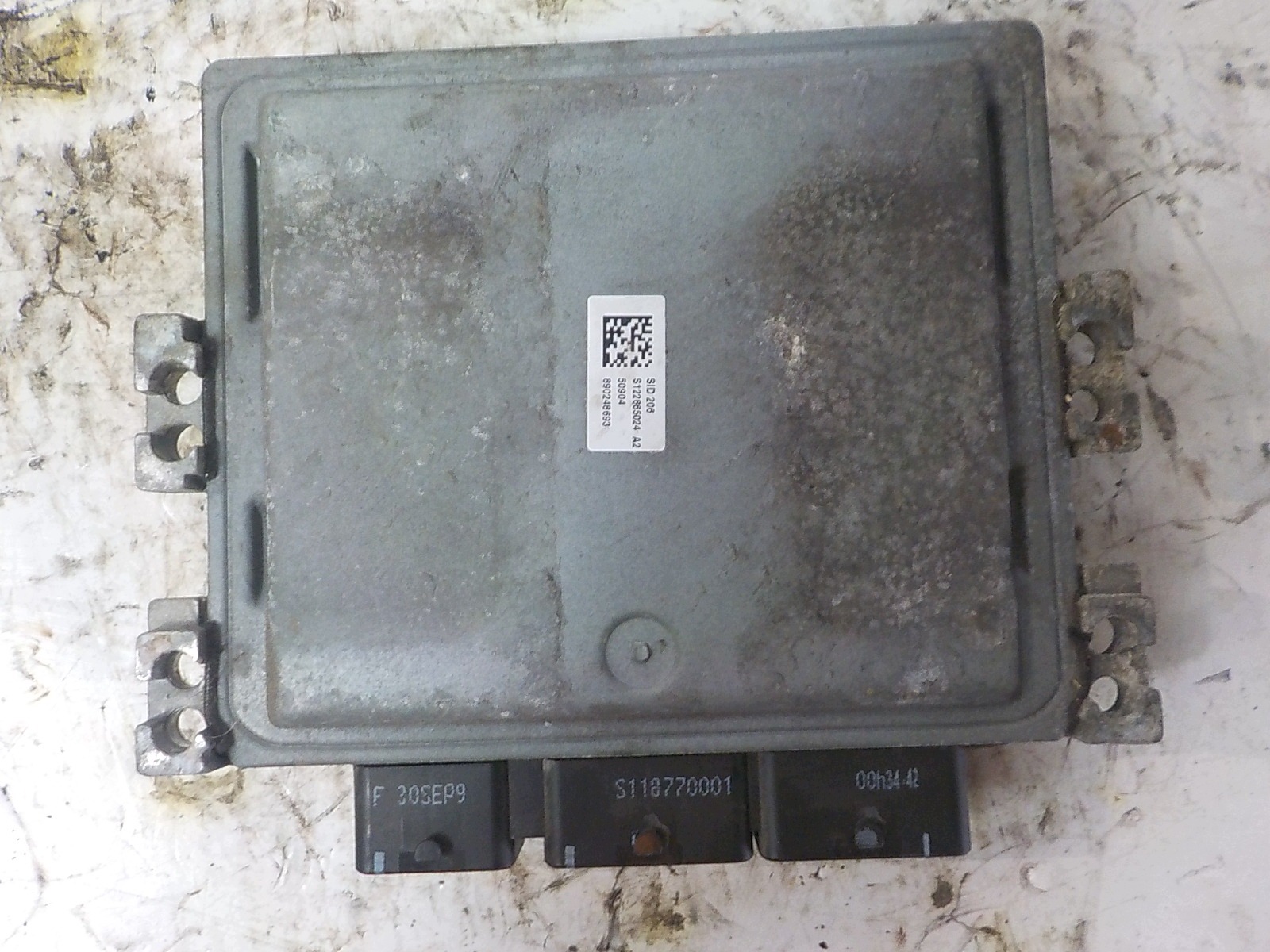 FORD FIESTA MK7 computer control unit 5WS40584C-T 8V21-12A650-EC SID206 4EJC