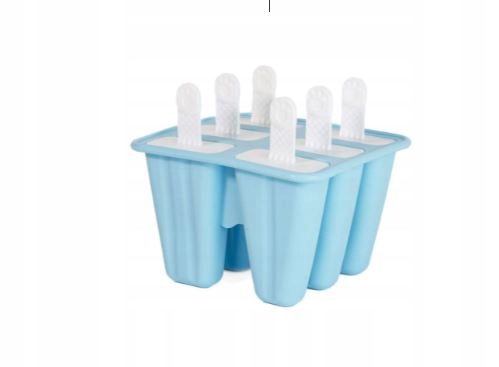 Modrá Forma Na Zmrzlinu S Tyčinkami, 6 Přihrádek, 80 ML, Opakované Použití