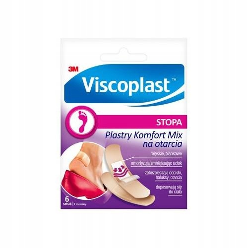 

Viscoplast Plastry Komfort Mix na otarcia, 6 sztuk