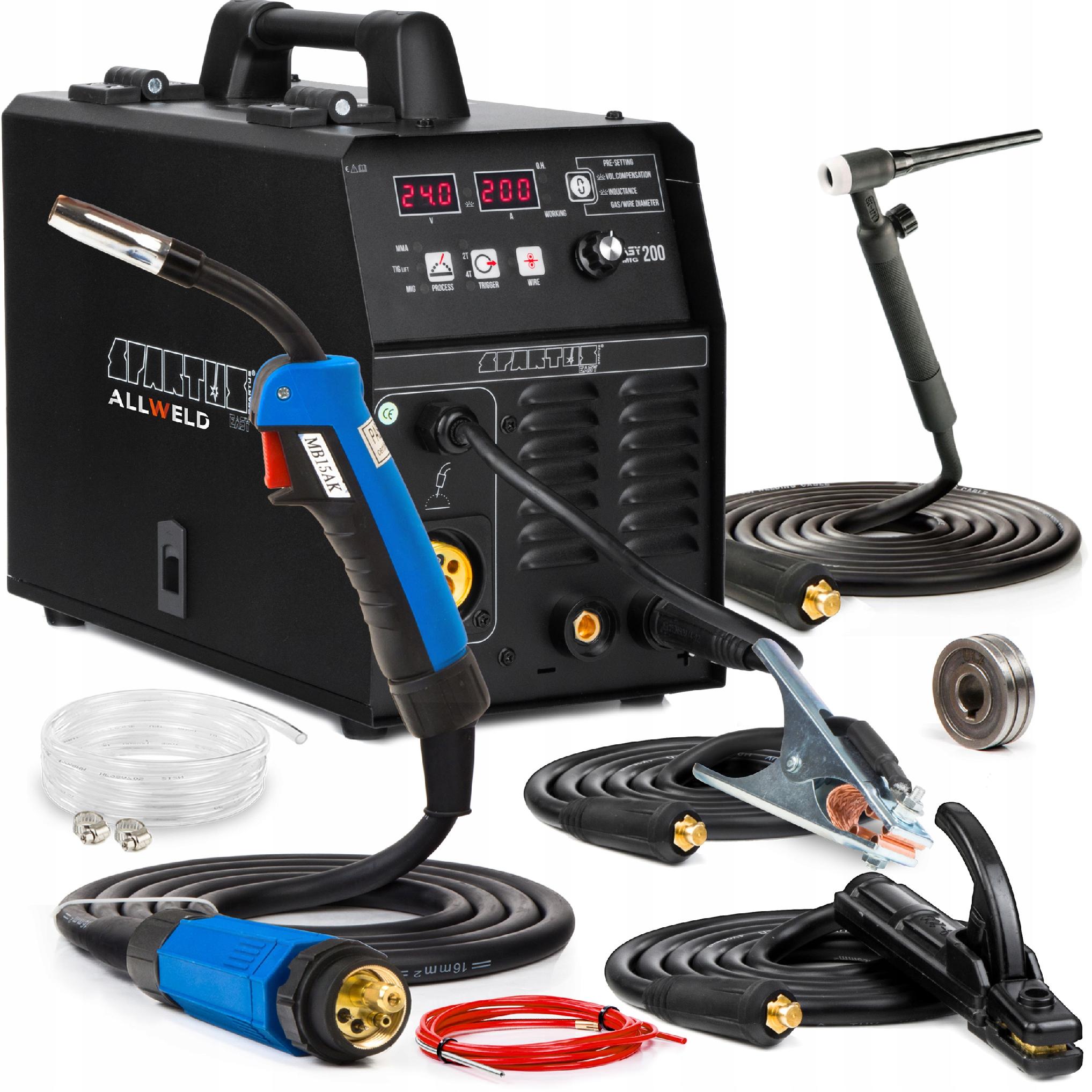 Svářečka Migomat Spartus Easy Mig 200 Mma Tig 200A 230V Igbt Synergie 3V1