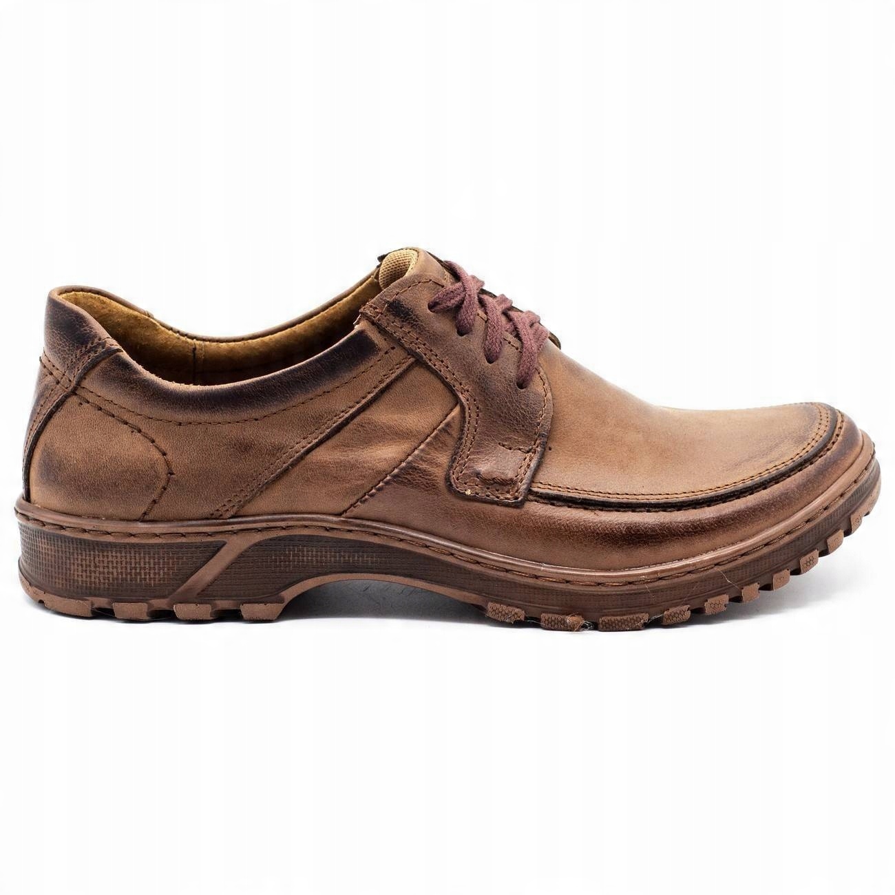 

Buty Męskie Skóra Polskie 853 Brąz 47