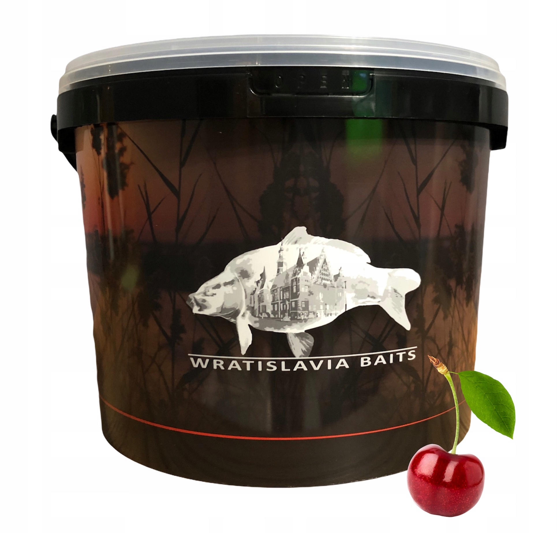 Proteinové kuličky 7KG Wratislavia Baits Višeň 15 mm Kbelík boilies