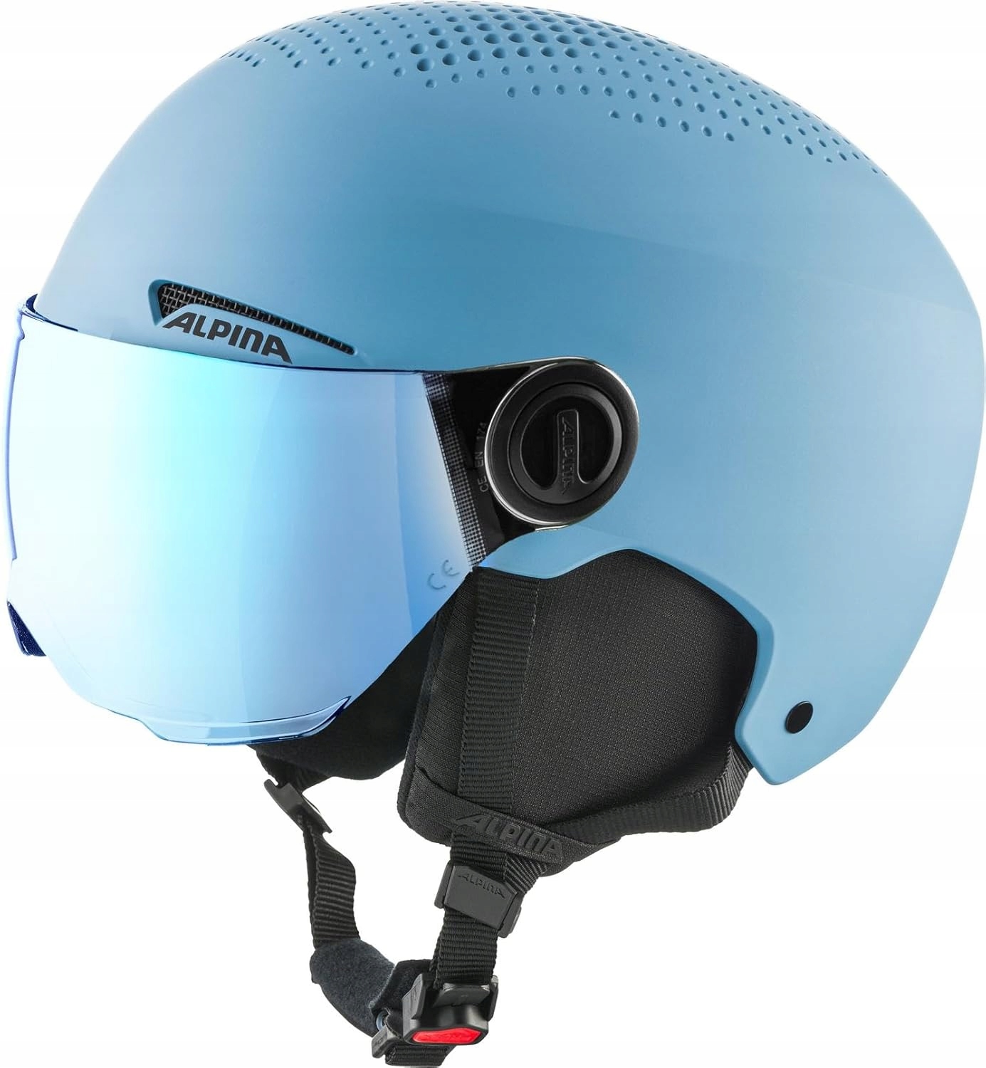 Dětská lyžařská přilba Alpina Zupo Visor Q-Lite Smoke Blue Xs/s 48-52 cm