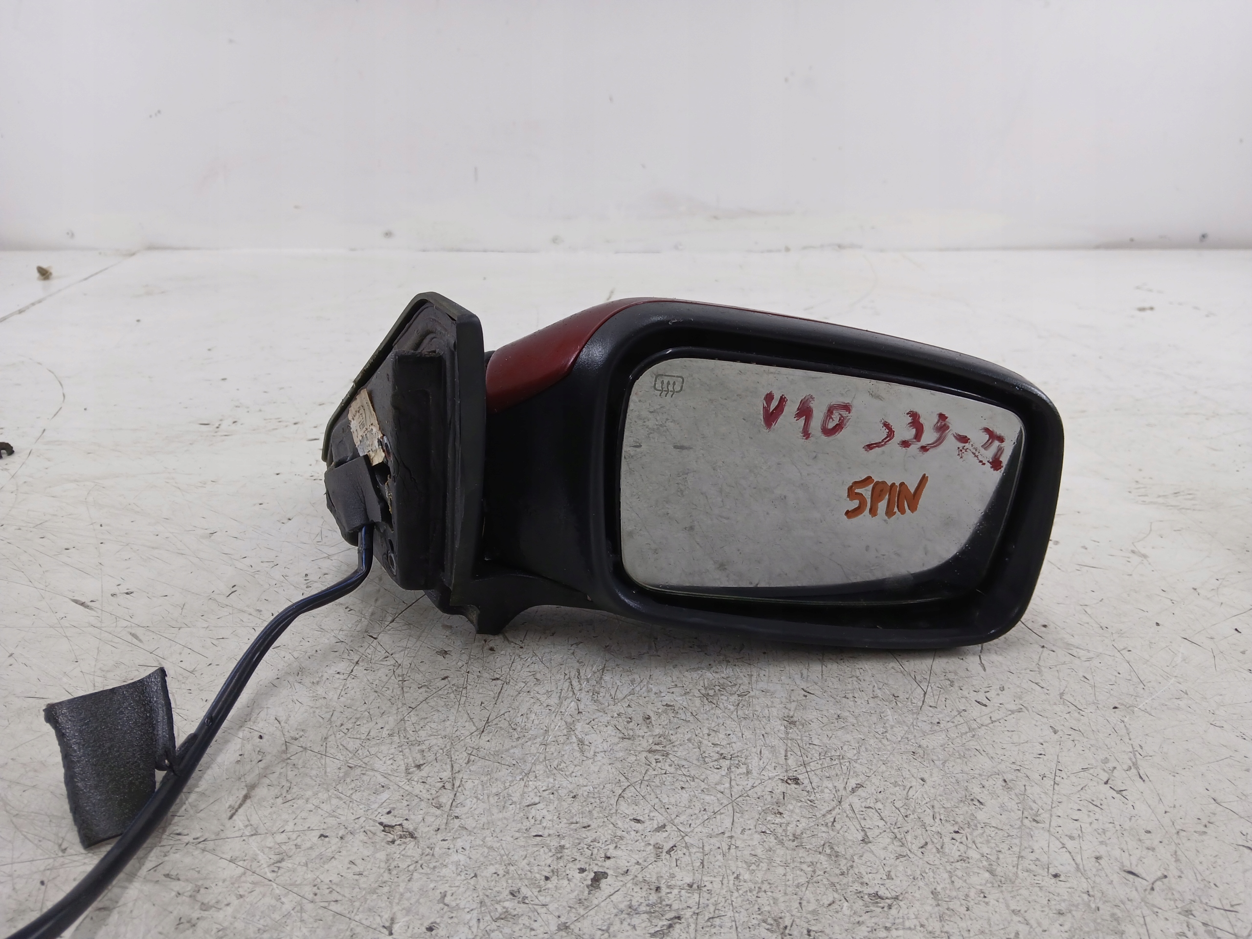 VOLVO V40 e S40 e SPECCHIETTO RETROVISORE Destro 5 PIN rosso