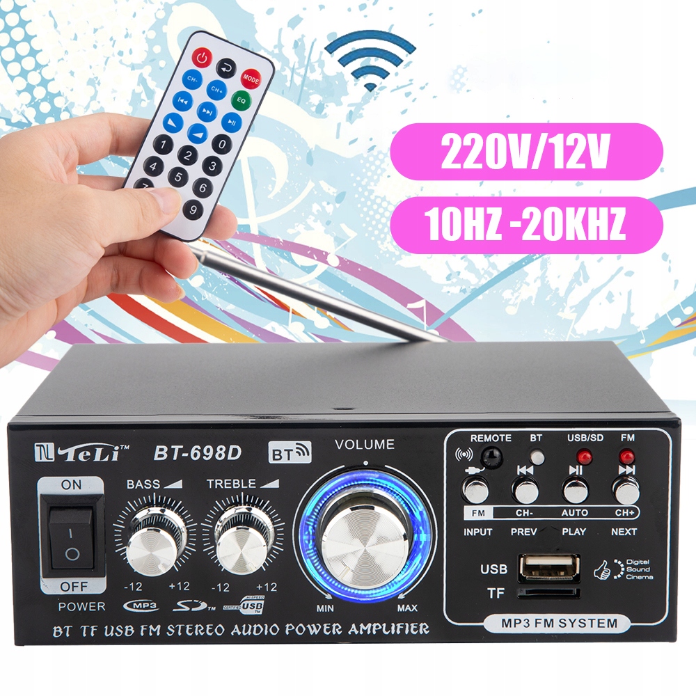 AMPLITUNER WZMACNIACZ STEREO RADIO MP3 BLUETOOTH Kod producenta 6SV0037EU35