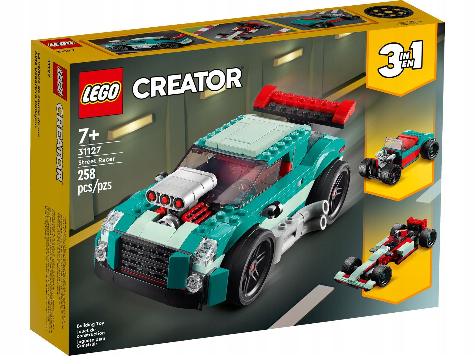LEGO Creator 3w1 31127 Uliczna wyścigówka Prezent Marka LEGO