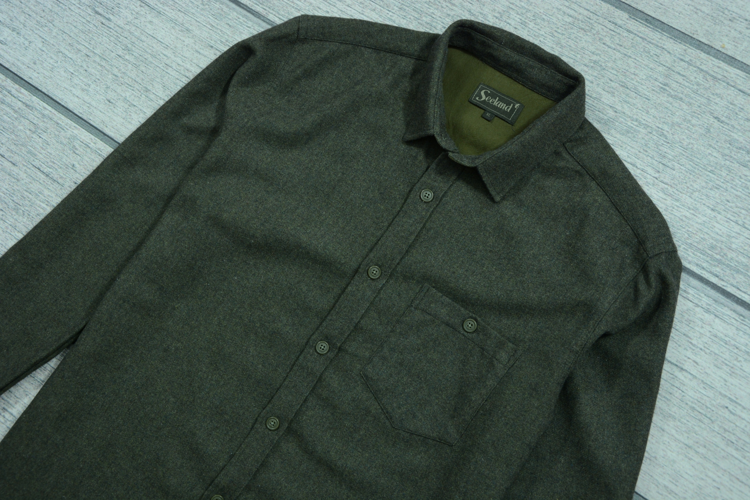 SEELAND KOSZULA DO LASU OUTDOOR 50% WEŁNA __ L/XL Marka inna