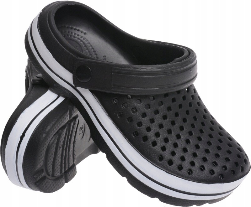 

Klapki Damskie Basenowe Ogrodowe Kroksy czarny 40