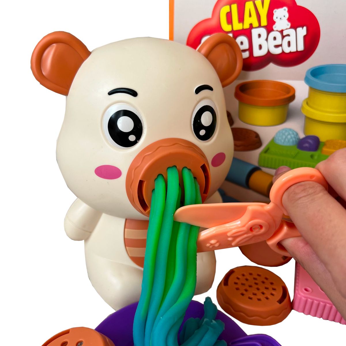 CIASTOLINA MASA PLASTYCZNA maszynka makaronowa zestaw AKCESORIA SŁODKI MIŚ Marka inna